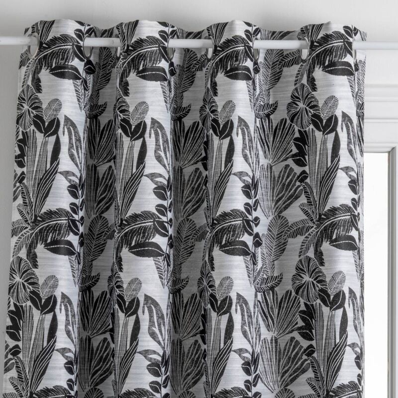 foto del prodotto tenda jacquard nera bejuco 140x260cm atmosphera cr ateur d int rieur
