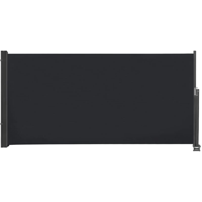 foto del prodotto tenda laterale 140x300 cm schermo privacy per balcone tenda laterale estensibile 100 poliestere supporto in alluminio schermo privacy con maniglia