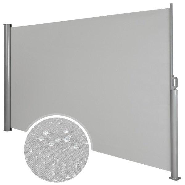 foto del prodotto tenda laterale parasole parasole retrattile in alluminio 180 x 300 cm grigio 08 0000532