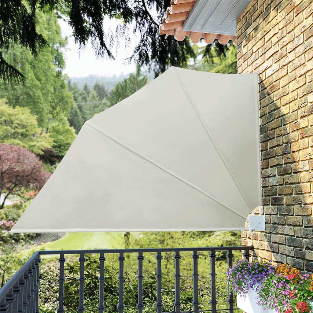 foto del prodotto tenda laterale per balcone pieghevole crema 160x240 cm cod mxl 22801