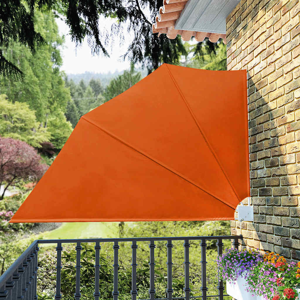 foto del prodotto tenda laterale per balcone pieghevole terracotta 160x240 cm