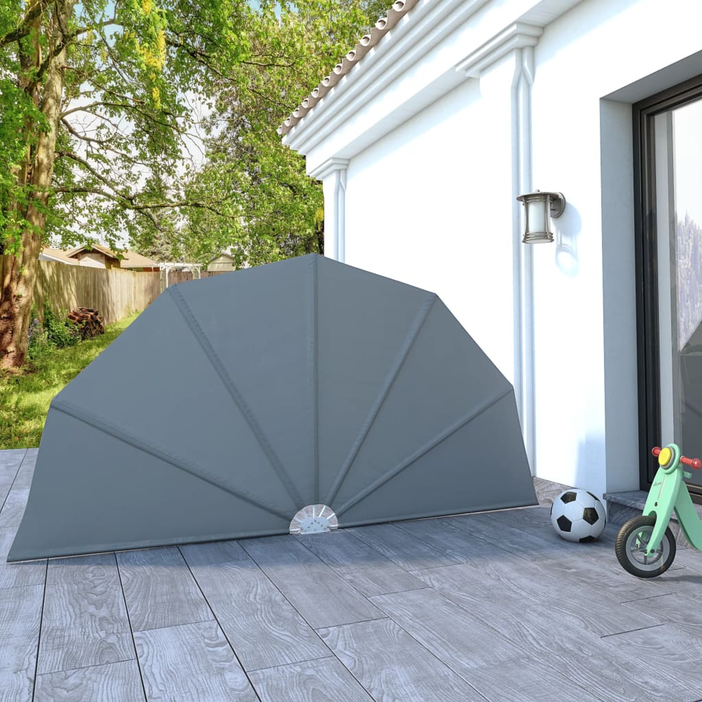 foto del prodotto tenda laterale per terrazza pieghevole grigio 160 cm
