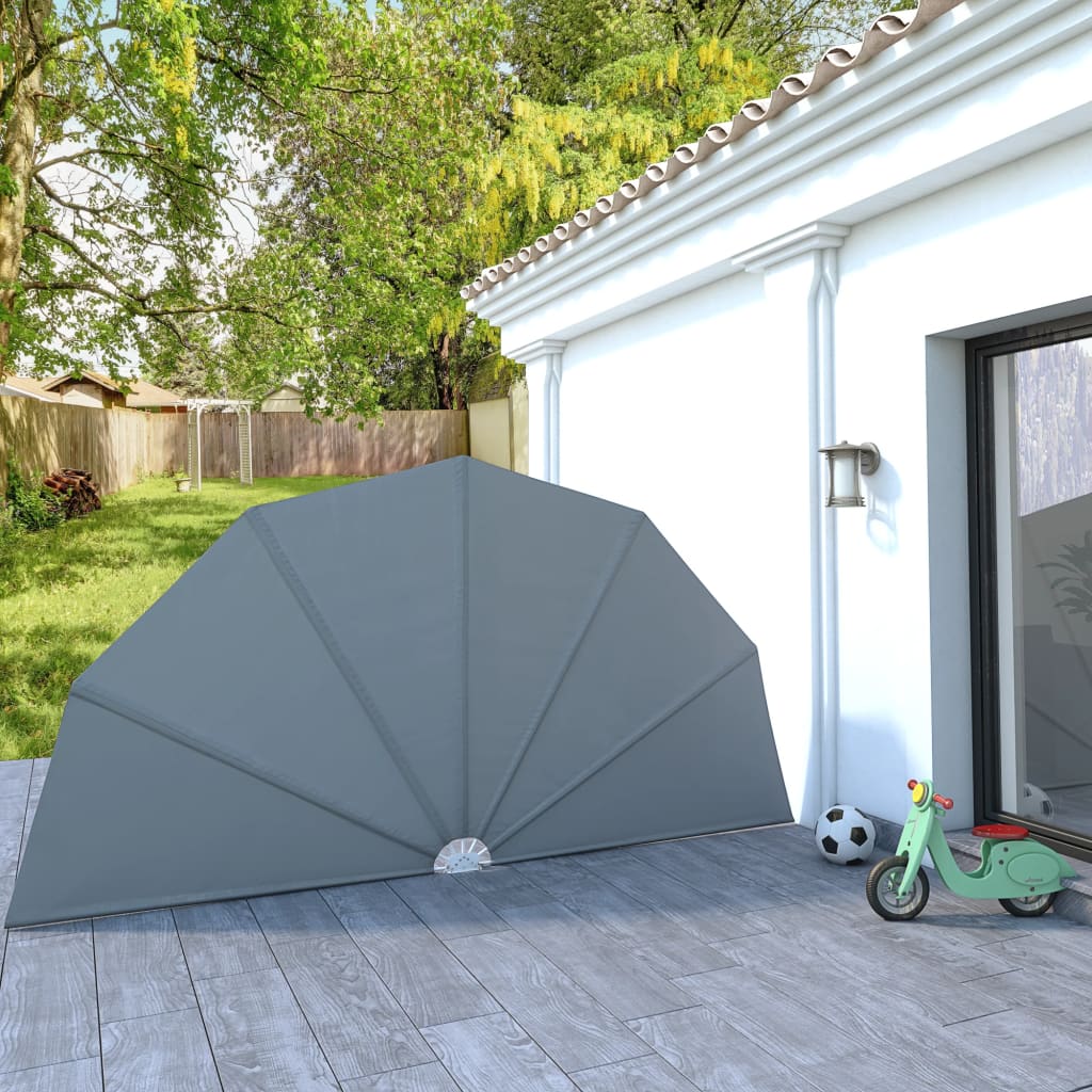 foto del prodotto tenda laterale per terrazza pieghevole grigio 200 cm