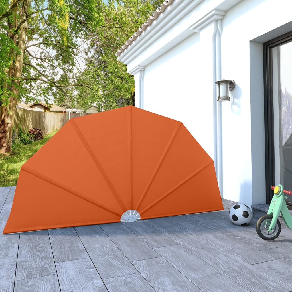 foto del prodotto tenda laterale per terrazza pieghevole terracotta 160 cm