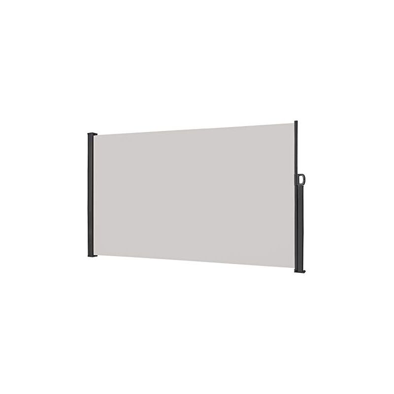foto del prodotto tenda laterale protezione privacy certificata protezione dal vento con poliestere e supporto in metallo in alluminio per balcone patio giardino