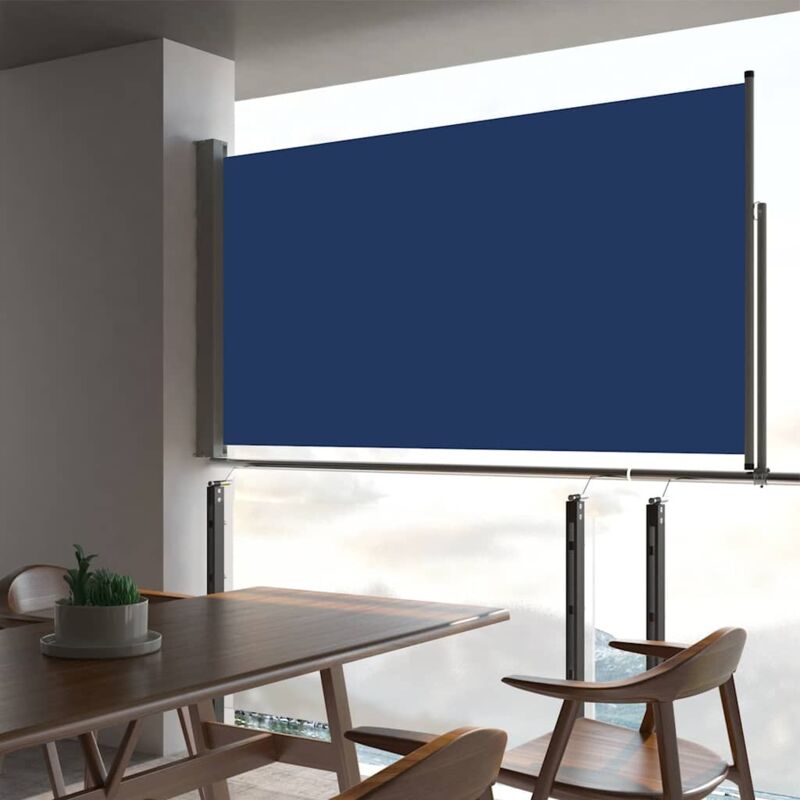 foto del prodotto tenda laterale retrattile per patio 160x300 cm blu vidaxl