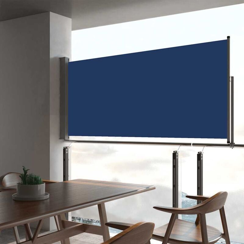 foto del prodotto tenda laterale retrattile per patio 60x300 cm blu vidaxl