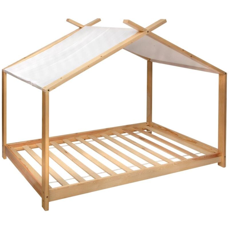 foto del prodotto tenda letto per bambini ilan in pino bianco 90x190cm atmosphera cr ateur d int rieur