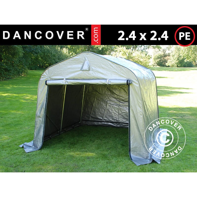 foto del prodotto tenda magazzino tenda garage pro 2,4x2,4x2m pe, grigio