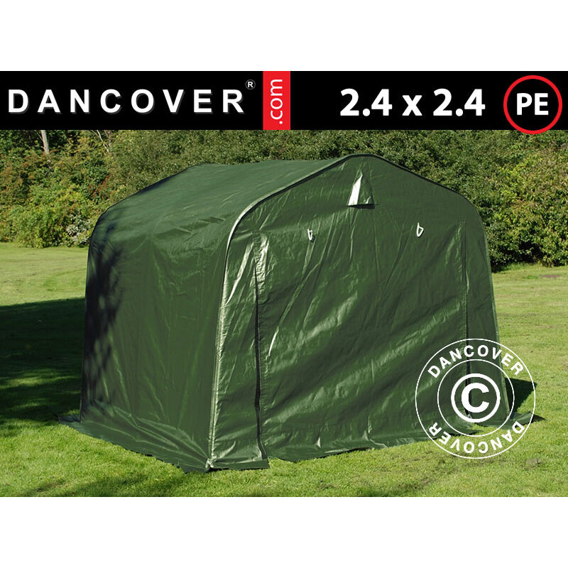 foto del prodotto tenda magazzino tenda garage pro 2,4x2,4x2m pe, verde