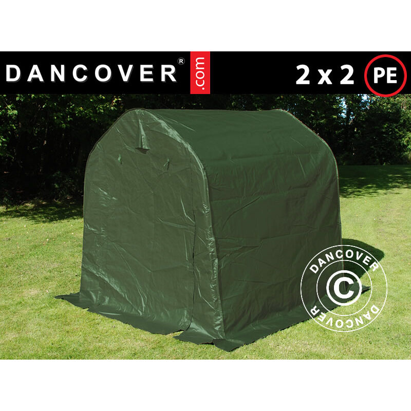 foto del prodotto tenda magazzino tenda garage pro 2x2x2m pe, verde