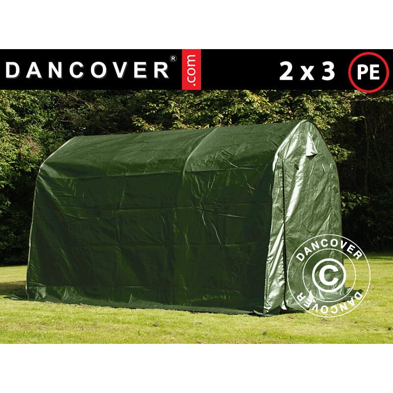 foto del prodotto tenda magazzino tenda garage pro 2x3x2m pe, verde