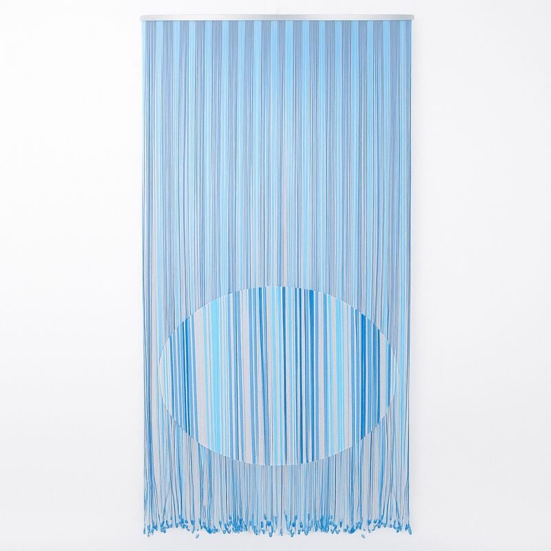 foto del prodotto tenda moschiera cordoncino cm.125x240 azzurro zanzariera anti mosche