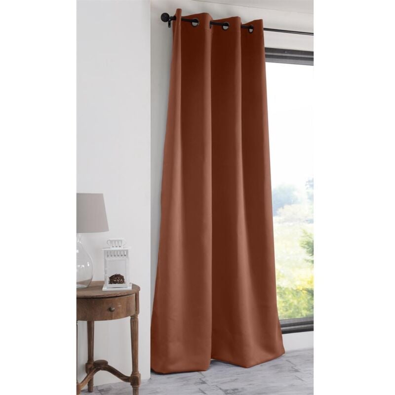 foto del prodotto tenda notte oscurante 140xh280cm cognac