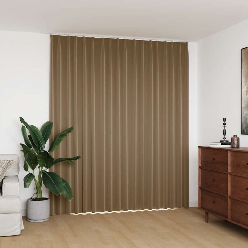 foto del prodotto tenda oscurante con ganci grigio talpa 290x245 cm vidaxl