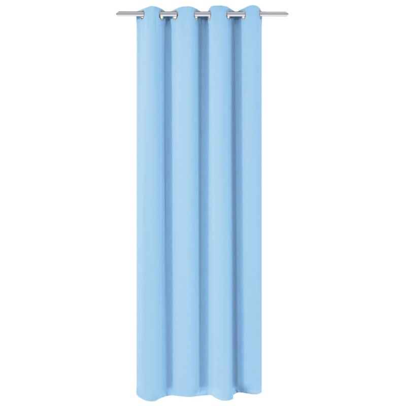 foto del prodotto tenda oscurante con occhielli in metallo 270x245 cm turchese vidaxl