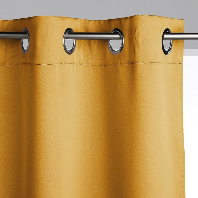 foto del prodotto tenda oscurante giallo senape 140x260cm atmosphera cr ateur d int rieur