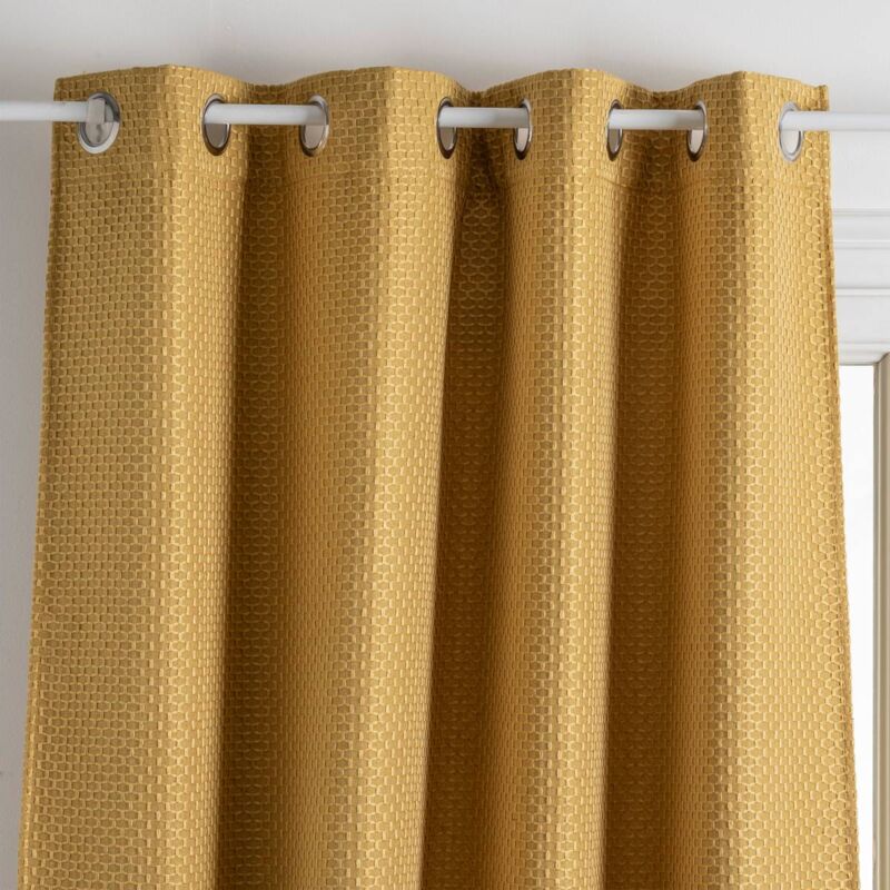 foto del prodotto tenda oscurante mattone giallo senape 140x260cm atmosphera cr ateur d int rieur