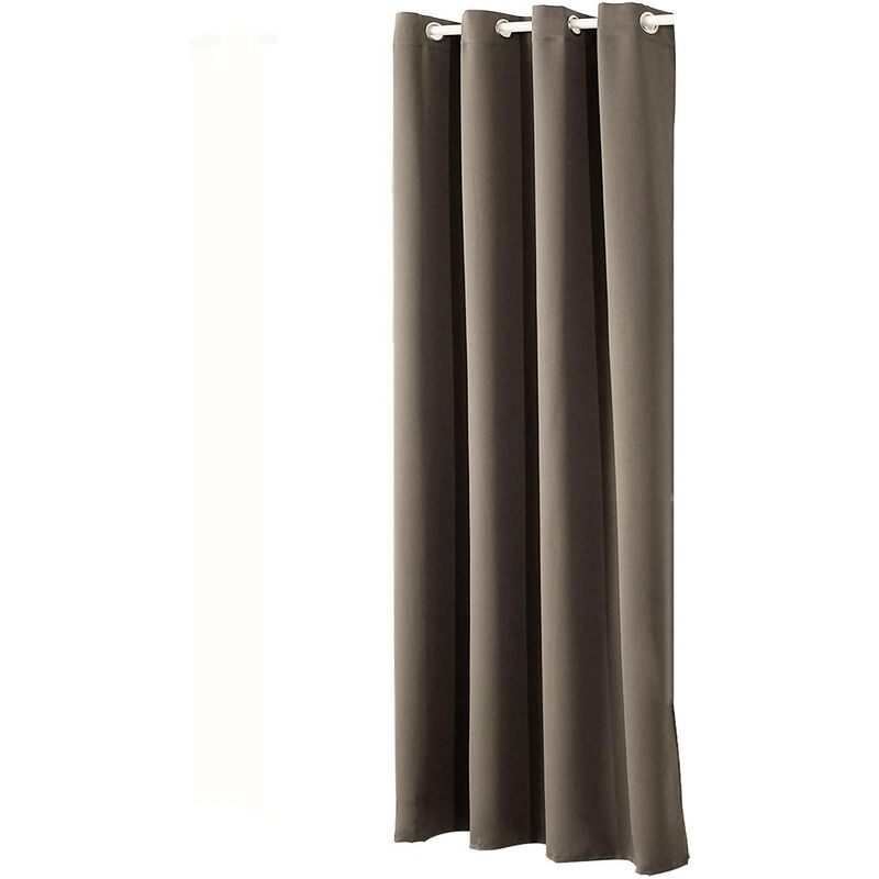 foto del prodotto tenda oscurante per finestre con occhielli per camera da letto. 1 pannello mandorla ,tenda senza cinghie woltu