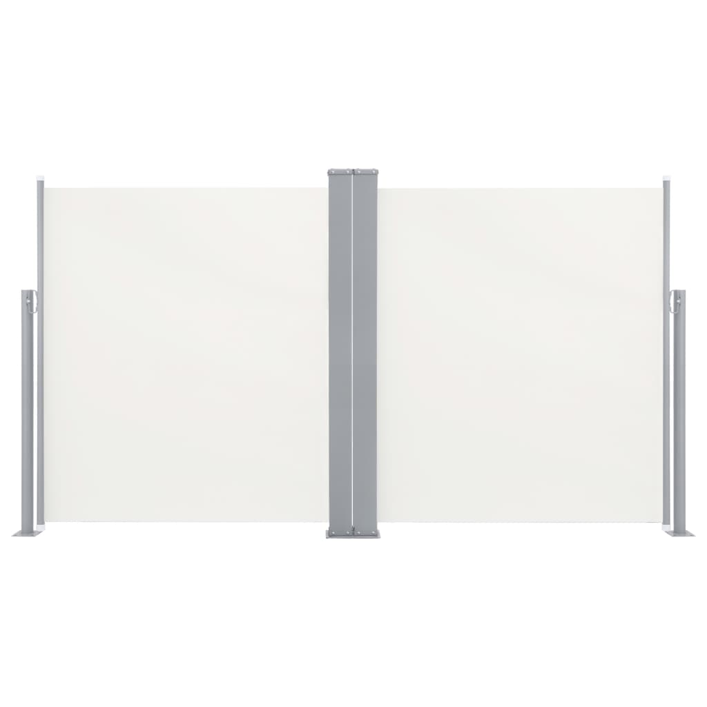 foto del prodotto tenda parasole laterale retrattile per patio giardino terrazza balcone schermo di protezione visiva 170 x 600 cm crema 02 0007053