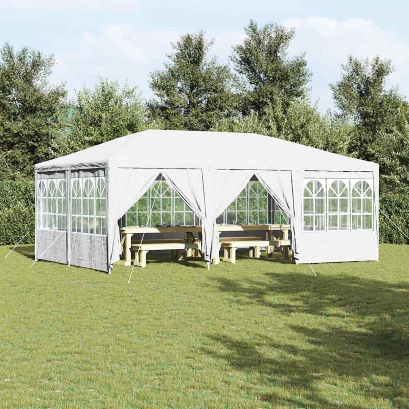 foto del prodotto tenda party bianco 600 x 400 x 266 cm poliestere, acciaio vidaxl