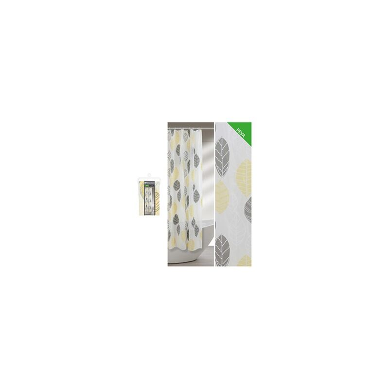 foto del prodotto tenda per doccia in vinile 240 x 200h cm decorata con motivo floreale
