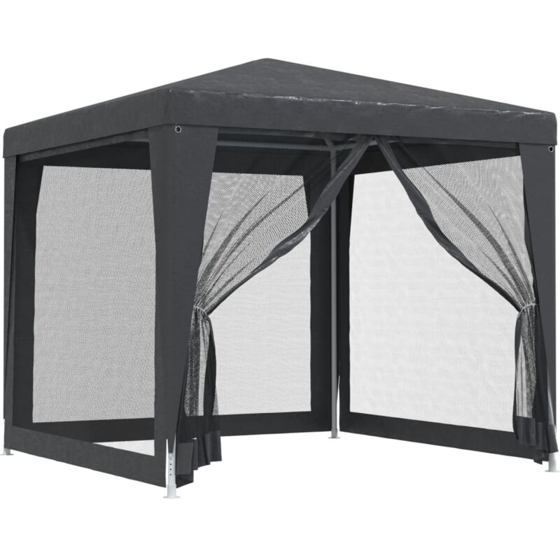 foto del prodotto tenda per feste con 4 pareti in rete antracite 2,5x2,5 m hdpe vidaxl