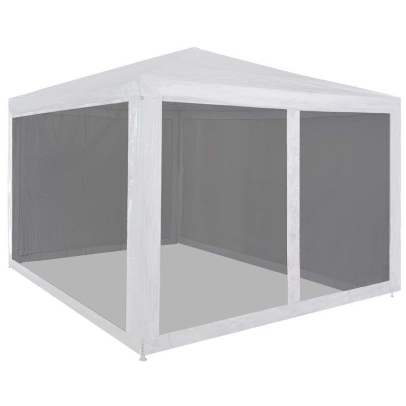 foto del prodotto tenda per feste con 4 pareti laterali in rete 3x3 m vidaxl