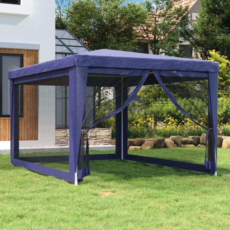 foto del prodotto tenda per feste con 4 pareti laterali in rete 3x4 m hdpe