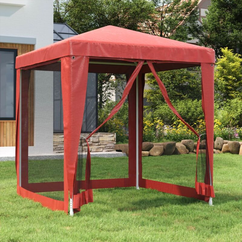 foto del prodotto tenda per feste con pareti laterali in rete 2x2 m hdpe vidaxl 524782