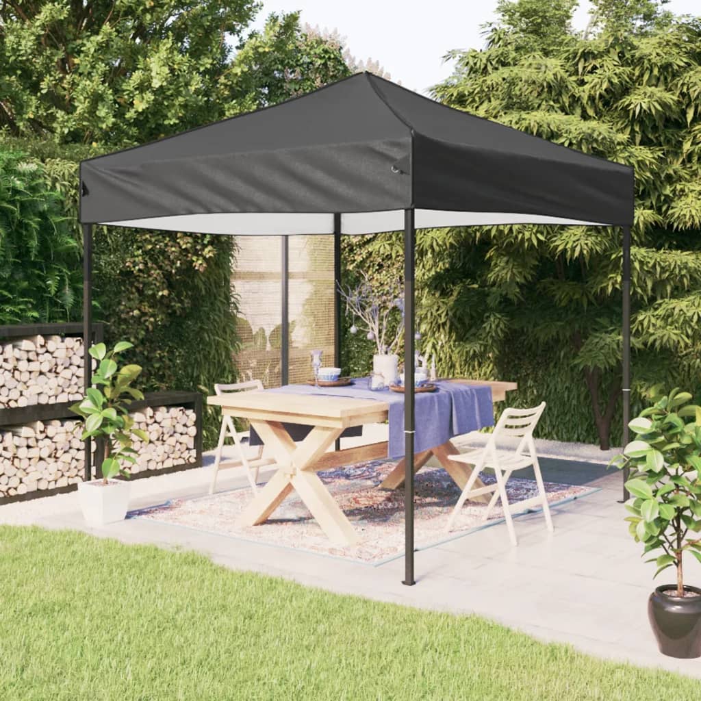 foto del prodotto tenda per feste pieghevole antracite 2x2 m