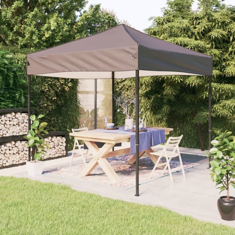 foto del prodotto tenda per feste pieghevole tortora 2x2 m vidaxl