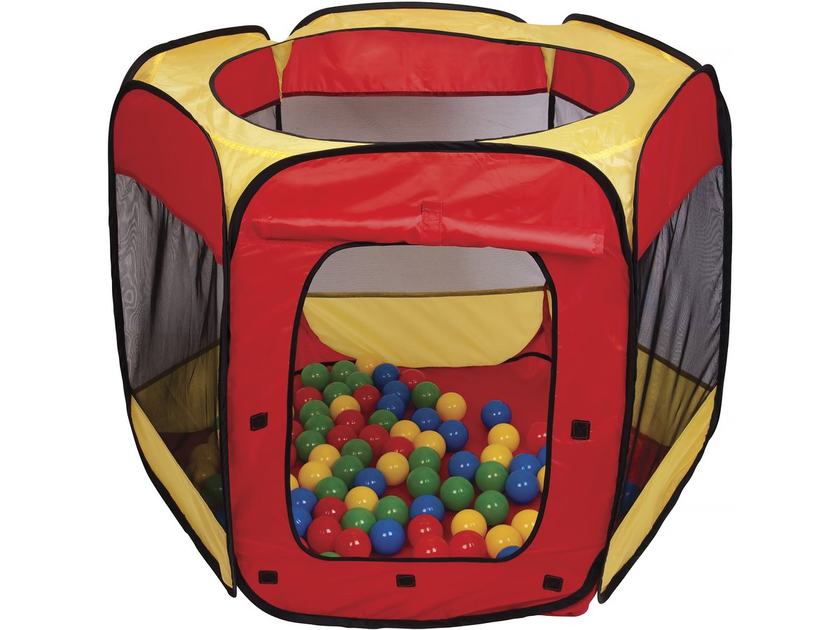 foto del prodotto tenda per palline con 100 palline incluse
