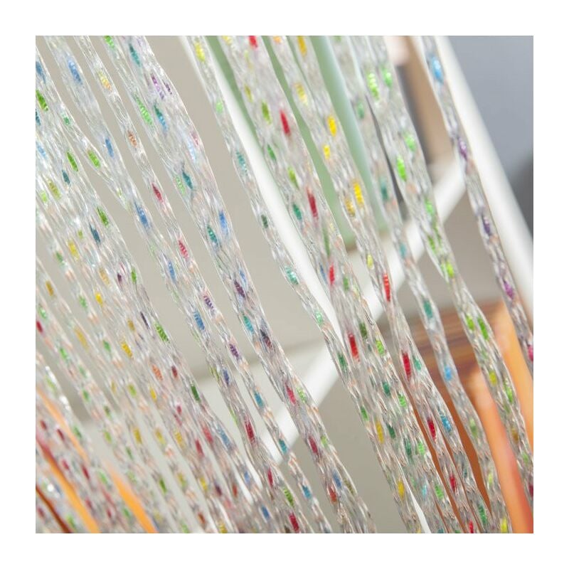 foto del prodotto tenda per porta antimosche antirumore in pvc multicolore cristal 100x220 cm.