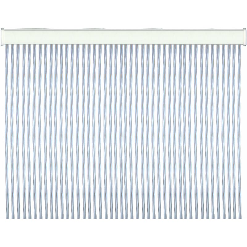 foto del prodotto tenda per porte in pvc antirumore antimosche twist 100x220 cm. white