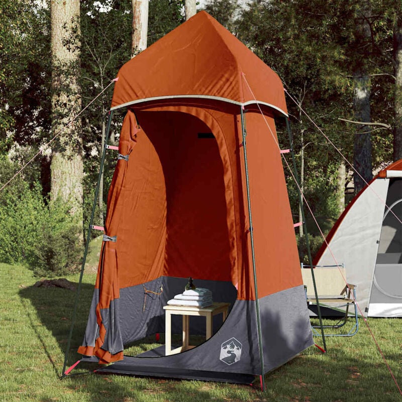 foto del prodotto tenda per toilette arancione impermeabile vidaxl