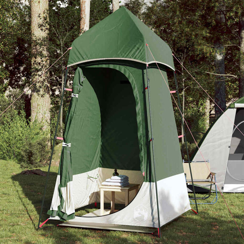 foto del prodotto tenda per toilette verde impermeabile vidaxl