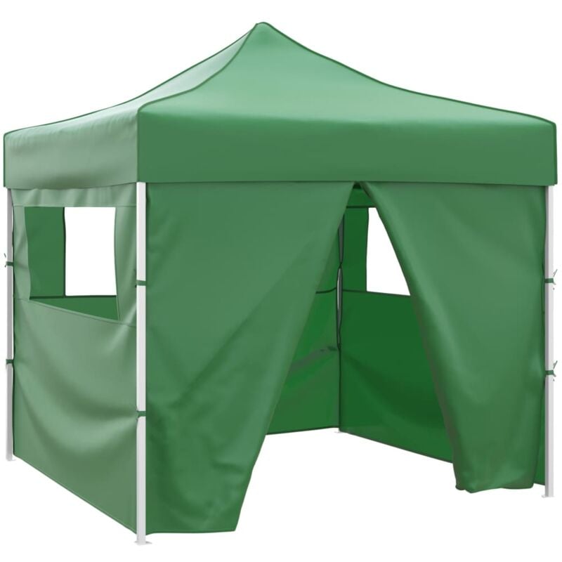foto del prodotto tenda pieghevole 3 x 3 m con 4 pareti in tessuto resistente vari colori colore verde
