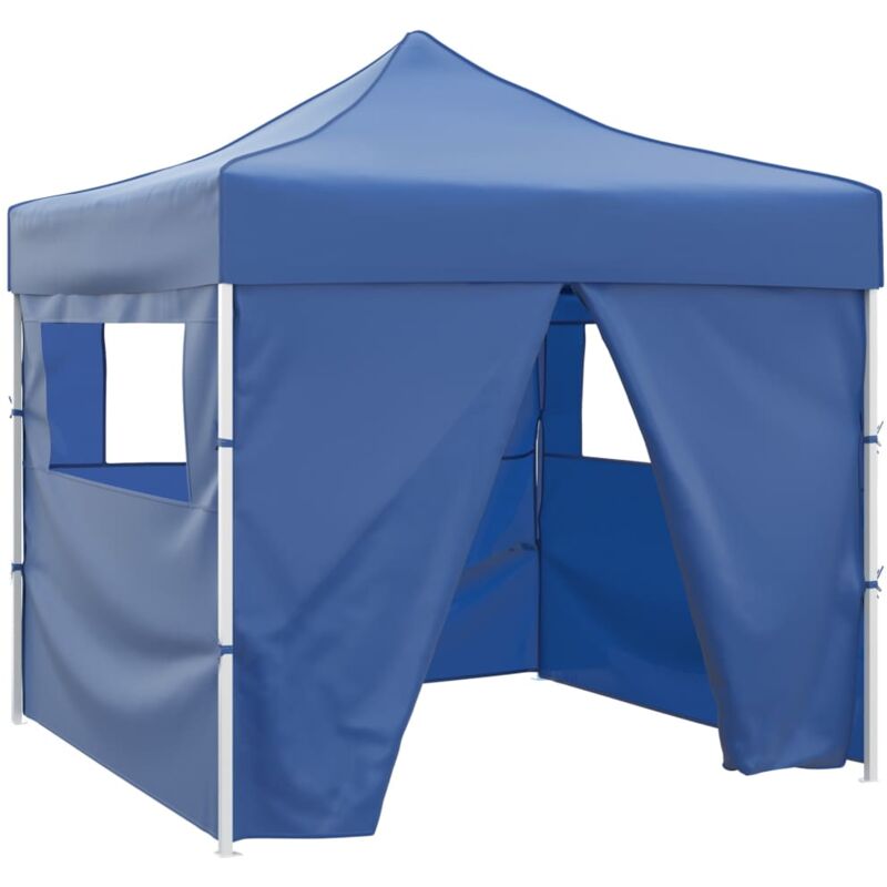 foto del prodotto tenda pieghevole blu 3 x 3 m con 4 pareti vidaxl