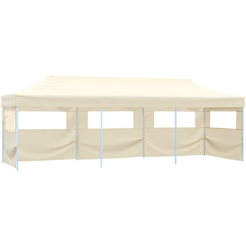immagine 0 del prodotto tenda pieghevole pop up con 5 pareti laterali 3x9 m crema vidaxl