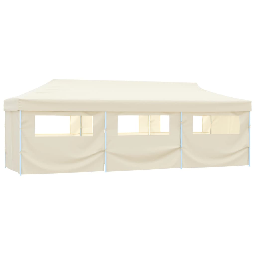 foto del prodotto tenda pieghevole pop up con 8 pareti laterali 3x9 m crema cod mxl 66003