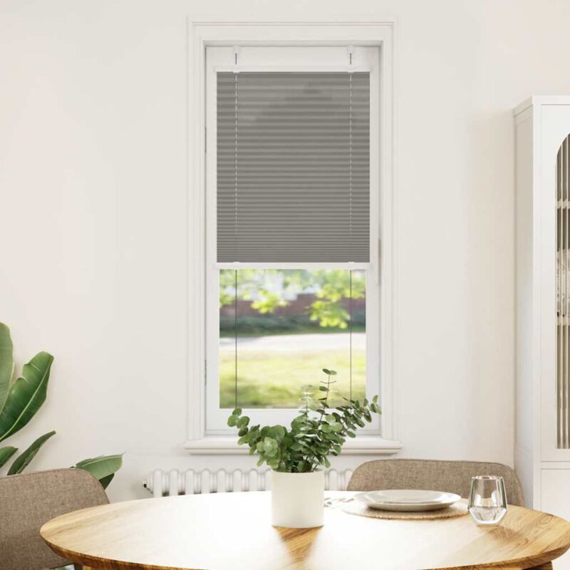foto del prodotto tenda plissettata antracite 40x150 cm larghezza tessuto 39,4 cm vidaxl