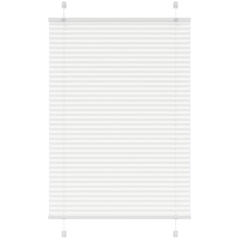 foto del prodotto tenda plissettata bianca 100x100 cm larghezza tessuto 99,4 cm vidaxl