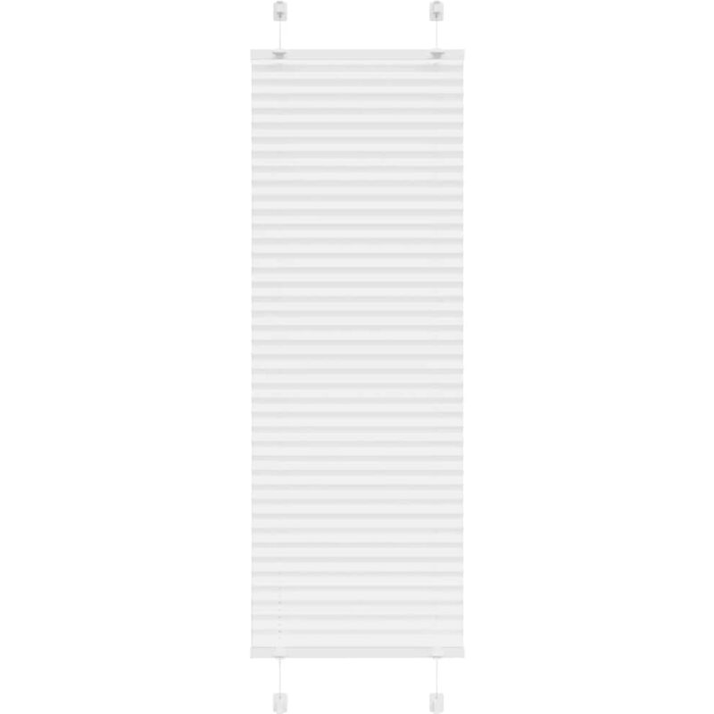 foto del prodotto tenda plissettata bianca 40x100 cm larghezza tessuto 39,4 cm vidaxl