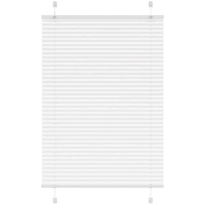 foto del prodotto tenda plissettata bianca 85x100 cm larghezza tessuto 84,4 cm vidaxl