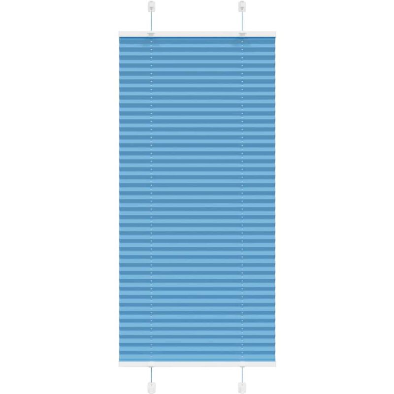 foto del prodotto tenda plissettata blu 60x100 cm larghezza tessuto 59,4 cm vidaxl