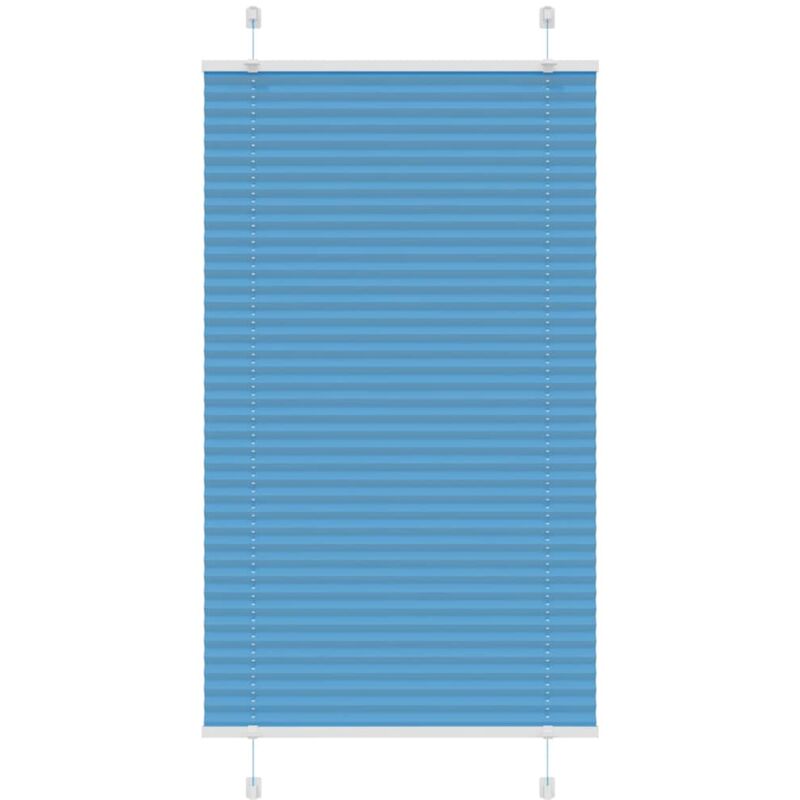 foto del prodotto tenda plissettata blu 75x100 cm larghezza tessuto 74,4 cm vidaxl