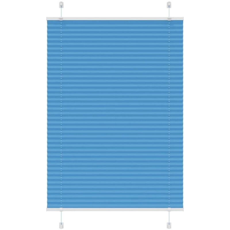 foto del prodotto tenda plissettata blu 85x100 cm larghezza tessuto 84,4 cm vidaxl