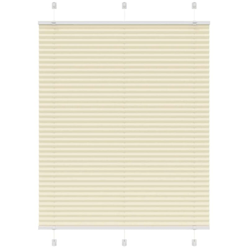 foto del prodotto tenda plissettata crema 105x150 cm larghezza tessuto 104,4 cm vidaxl