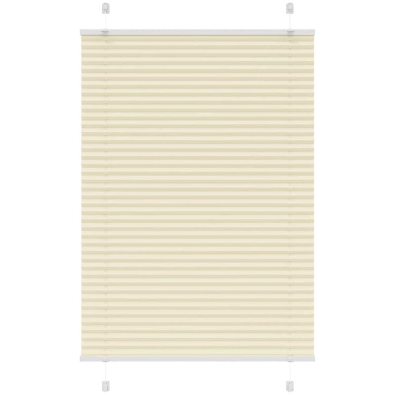 foto del prodotto tenda plissettata crema 95x100 cm larghezza tessuto 94,4 cm vidaxl